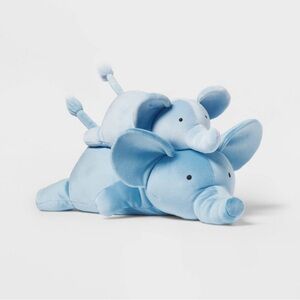 NWT Pillowfort Blue Elephant and Baby Weighted Blanket Plush kids’ throw pillow